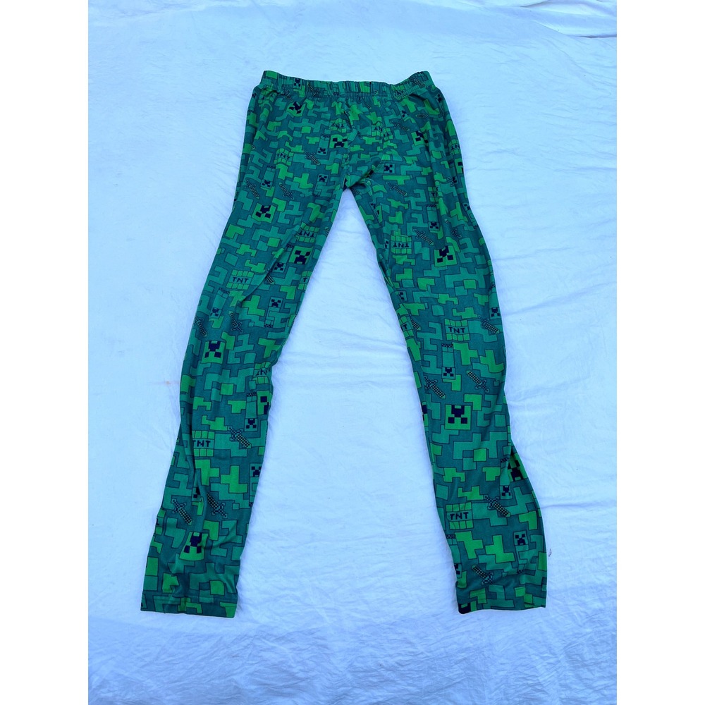Minecraft Creeper TNT Kids Pajama Pants Green Size L‎